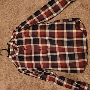 Banana Republic Luxe Flannel, Grant Fit, Medium, men's flannel button up
